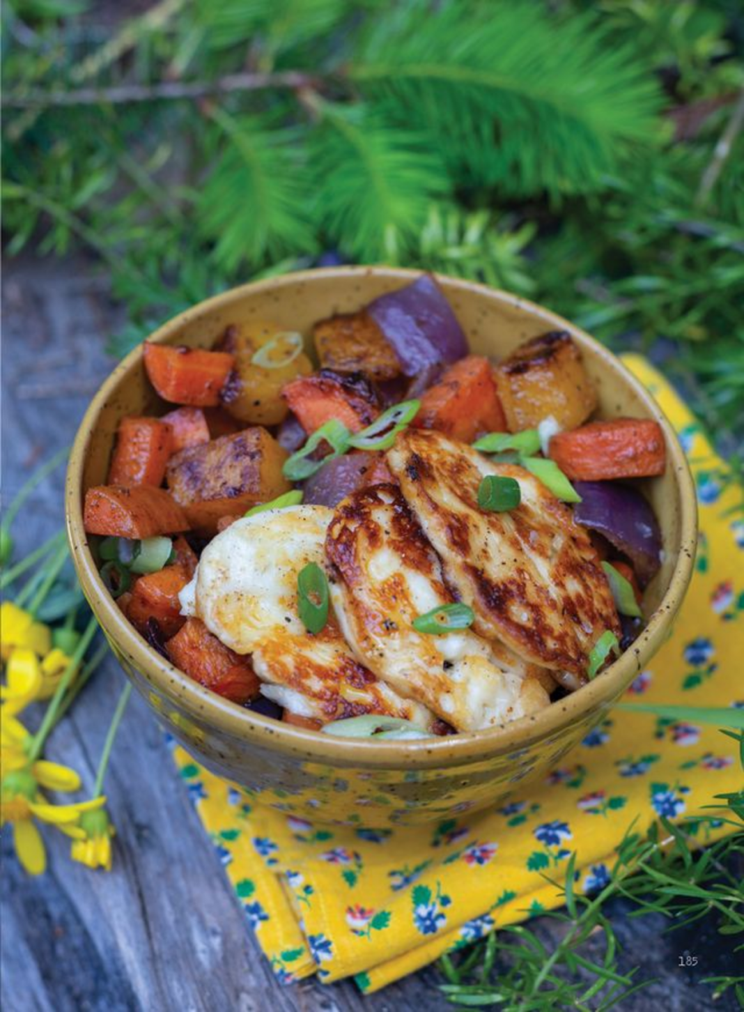 Halloumi bowls from The Forest Feast Road Trip cookbook.