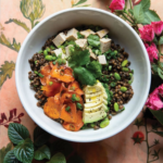 Lentil-edamame bowls from The Forest Feast Road Trip cookbook.